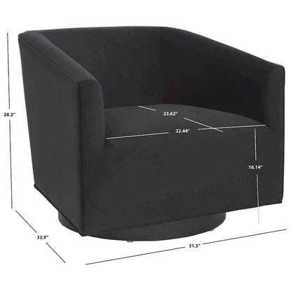 SAFAVIEH Frona Accent Chair (Fully Assembled) - 32 W x 33 D x 29 H - 32Wx33Dx28H