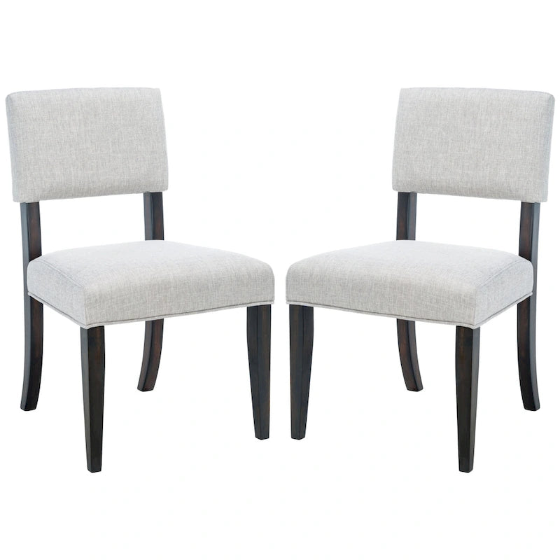SAFAVIEH Couture Alcinda Wood Dining Chair (Set of 2) - 21 W x 20.5 L x 34.75 H - 21Wx24Dx35H