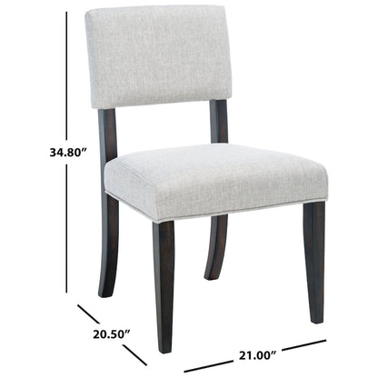 SAFAVIEH Couture Alcinda Wood Dining Chair (Set of 2) - 21 W x 20.5 L x 34.75 H - 21Wx24Dx35H