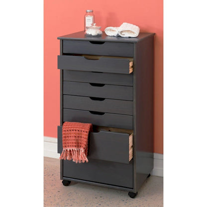40 Gray Rolling Storage Cabinet with 8 Drawer