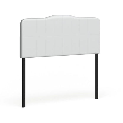 Silver Orchid Bow Full Vinyl Headboard