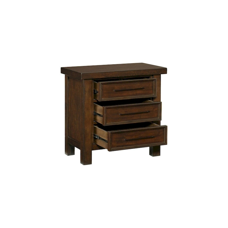 Salma 5 Piece Brown Modern Storage Sleigh Platform Bedroom Set