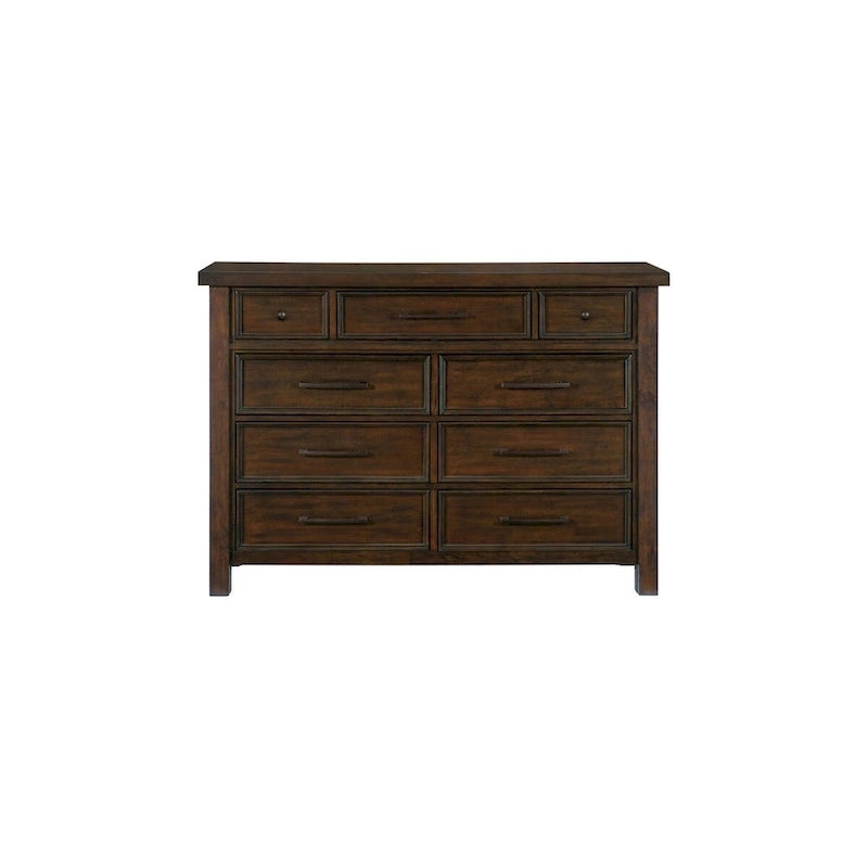 Salma 5 Piece Brown Modern Storage Sleigh Platform Bedroom Set