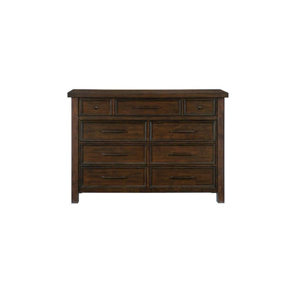 Salma 5 Piece Brown Modern Storage Sleigh Platform Bedroom Set