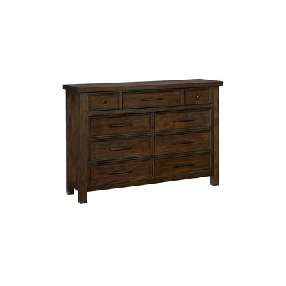 Salma 5 Piece Brown Modern Storage Sleigh Platform Bedroom Set