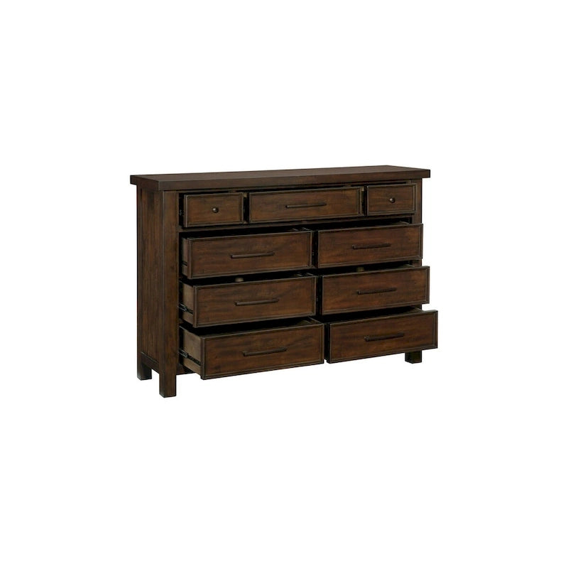 Salma 5 Piece Brown Modern Storage Sleigh Platform Bedroom Set