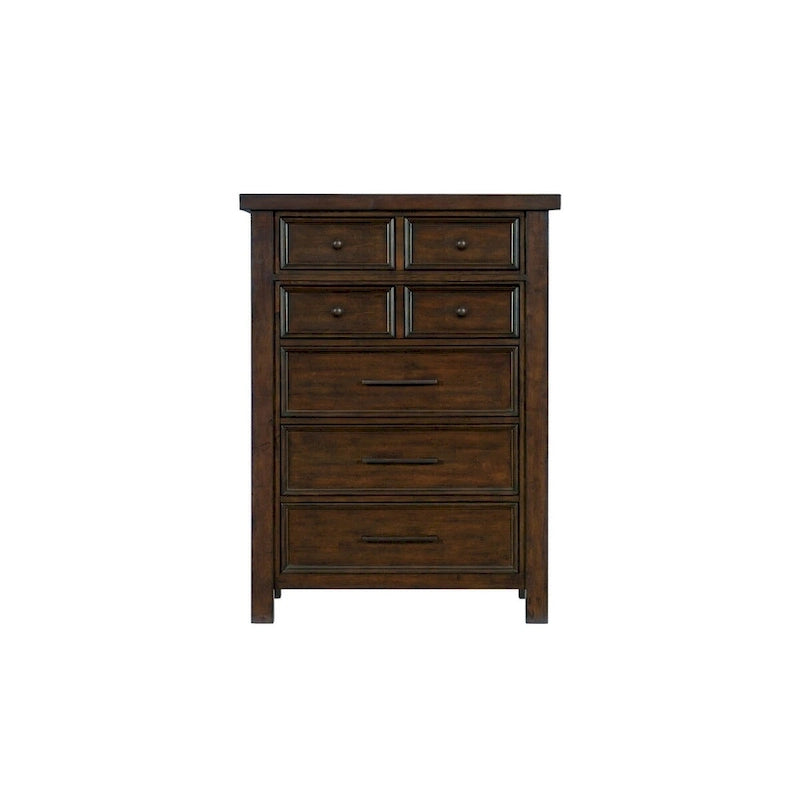 Salma 5 Piece Brown Modern Storage Sleigh Platform Bedroom Set