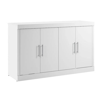 Nebula 75W Queen Cabinet Bed with Mattress for Guest Room by Bestar