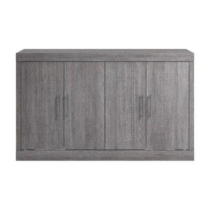 Nebula 75W Queen Cabinet Bed with Mattress for Guest Room by Bestar