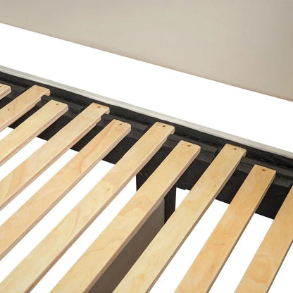 Twin Size Upholstered daybed with Trundle & 2 Drawers