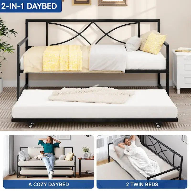 Moasis Twin Daybed with Pull Out Trundle