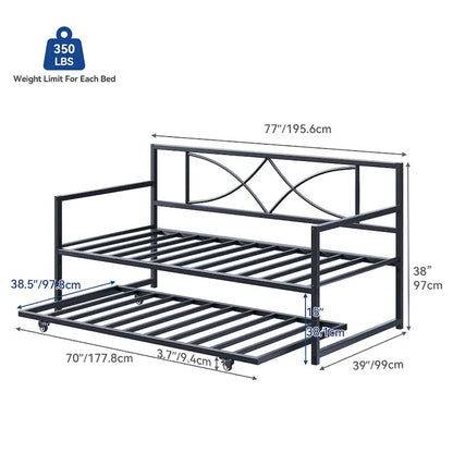 Moasis Twin Daybed with Pull Out Trundle