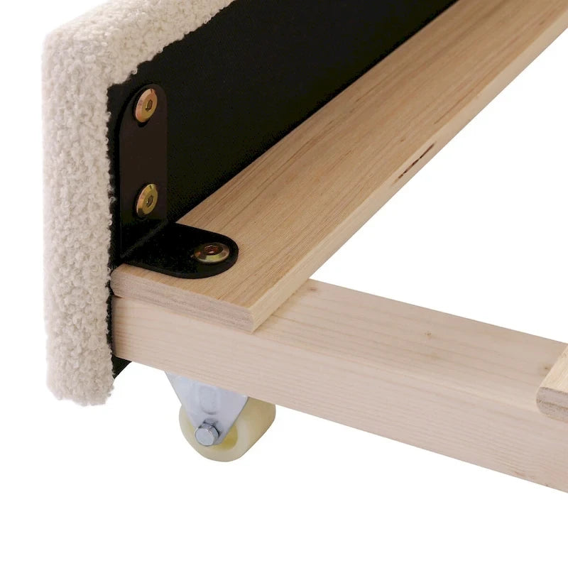 Full Size Upholstered Daybed with Storage Armrests and Trundle