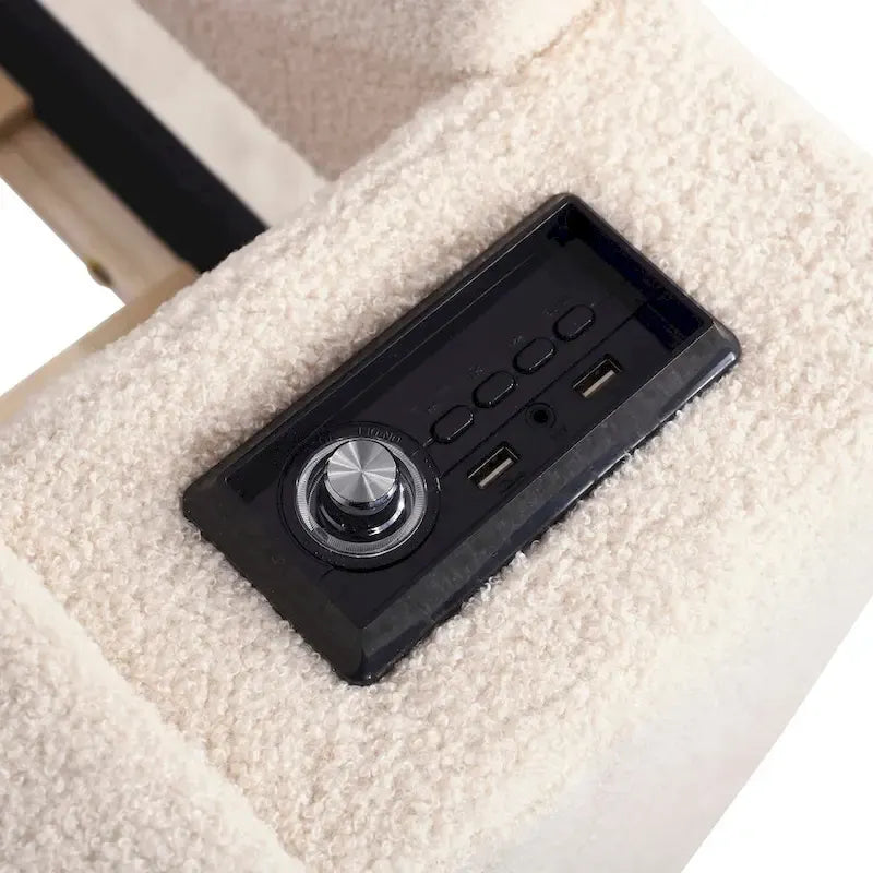 Full Size Upholstered Daybed with Storage Armrests and Trundle