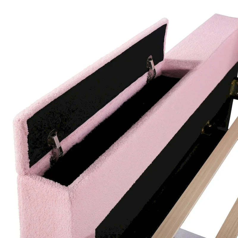 Full Size Upholstered Daybed with Storage Armrests and Trundle