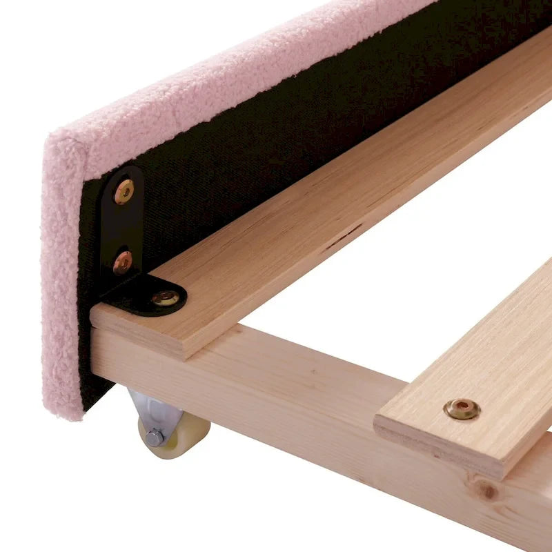 Full Size Upholstered Daybed with Storage Armrests and Trundle