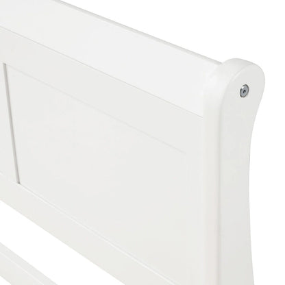 Oaks Aura Wood Platform Bed Twin Bed Frame Mattress Foundation Sleigh Bed with Headboard/Footboard/Wood Slat Support