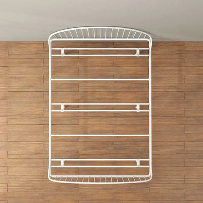 Furniture of America Duke Curved Metal Powder Coated Bed Frame, No Box Spring Needed