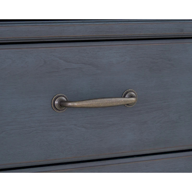 Bridgevine Home Americana Dresser, No Assembly Required, Corduroy Blue Finish