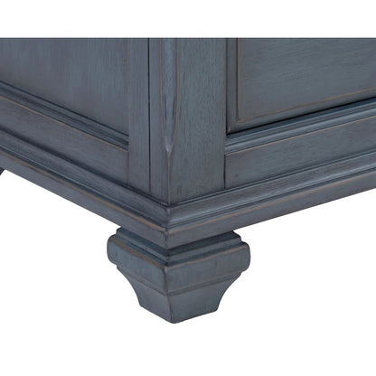 Bridgevine Home Americana Dresser, No Assembly Required, Corduroy Blue Finish