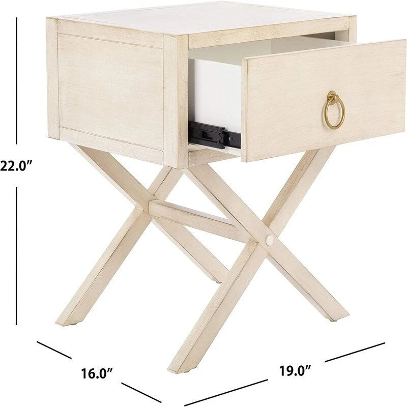 Collection Odilia Navy and Gold 1 Drawer Nightstand