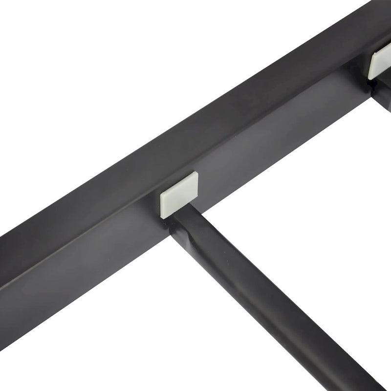 Mieres Industrial Metal Platform Bed Frame with Headboard & Footboard