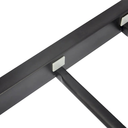 Mieres Industrial Metal Platform Bed Frame with Headboard & Footboard