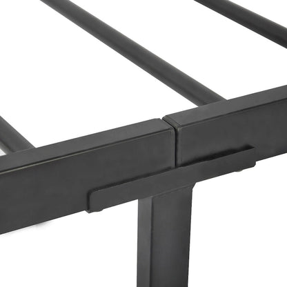 Mieres Industrial Metal Platform Bed Frame with Headboard & Footboard