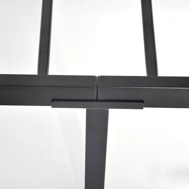 Mieres Industrial Metal Platform Bed Frame with Headboard & Footboard