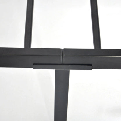 Mieres Industrial Metal Platform Bed Frame with Headboard & Footboard