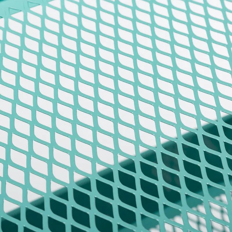 4-Tier Metal Utility Cart with Wheels Storage Shelves Organizer - 17.7x13.7x42.9