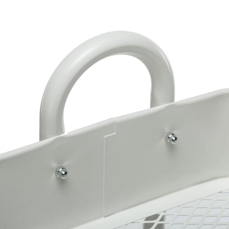 4-Tier Metal Utility Cart with Wheels Storage Shelves Organizer - 17.7x13.7x42.9