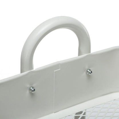 4-Tier Metal Utility Cart with Wheels Storage Shelves Organizer - 17.7x13.7x42.9