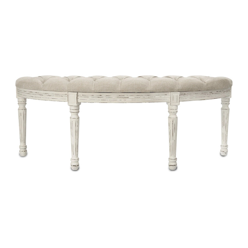 Linen Upholstered Bench
