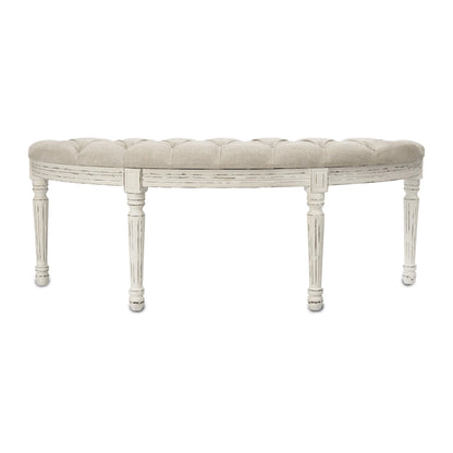 Linen Upholstered Bench