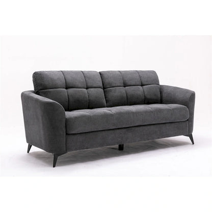 Velvet Fabric Sofa Loveseat Chair Living Room Set