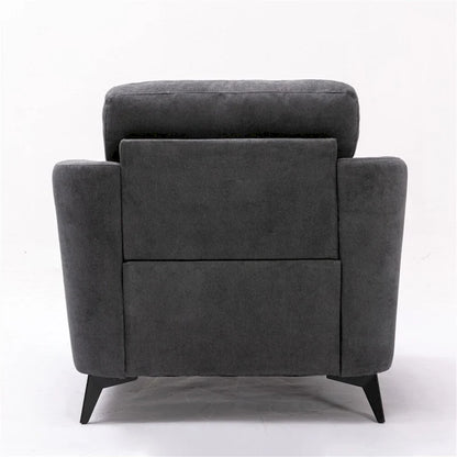 Velvet Fabric Sofa Loveseat Chair Living Room Set