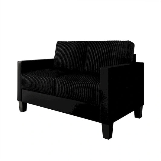 CraftPorch Corduroy Mid-Century Modern Velvet Upholstered Loveseat