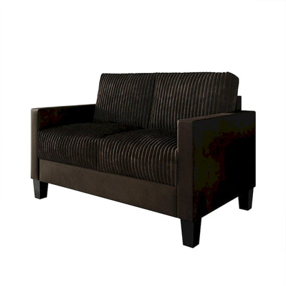CraftPorch Corduroy Mid-Century Modern Velvet Upholstered Loveseat