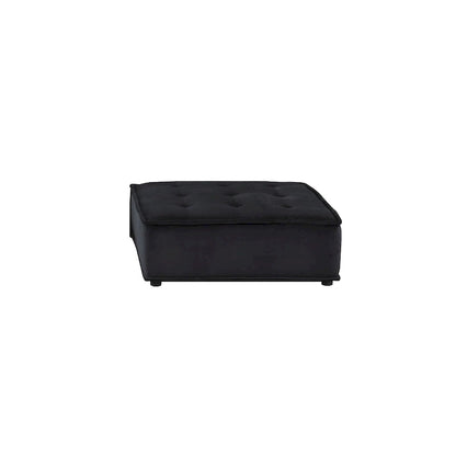 Velvet 5-Person Combination Sofa with Ottoman
