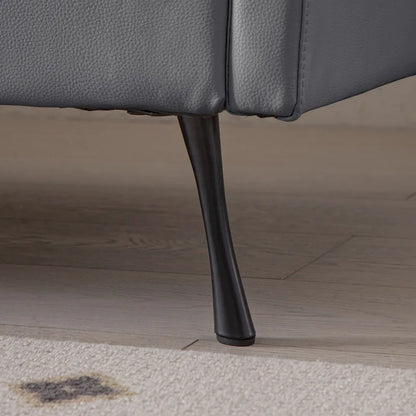 Modern L-Shaped Sofa Couch With Convertible Ottoman