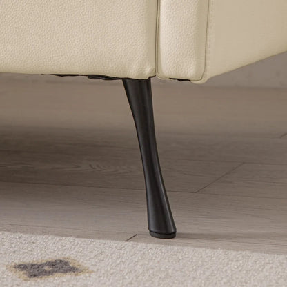 Modern L-Shaped Sofa Couch With Convertible Ottoman