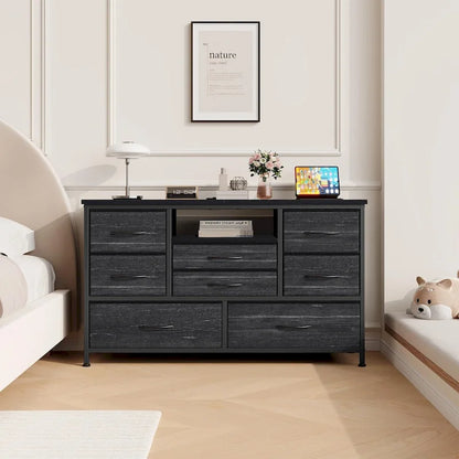 Dresser TV Stand with Power Outlet & Led for 55 TV - 55 inches