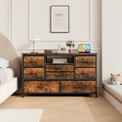 Dresser TV Stand with Power Outlet & Led for 55 TV - 55 inches