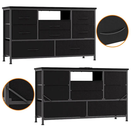 Dresser TV Stand with Power Outlet & Led for 55 TV - 55 inches