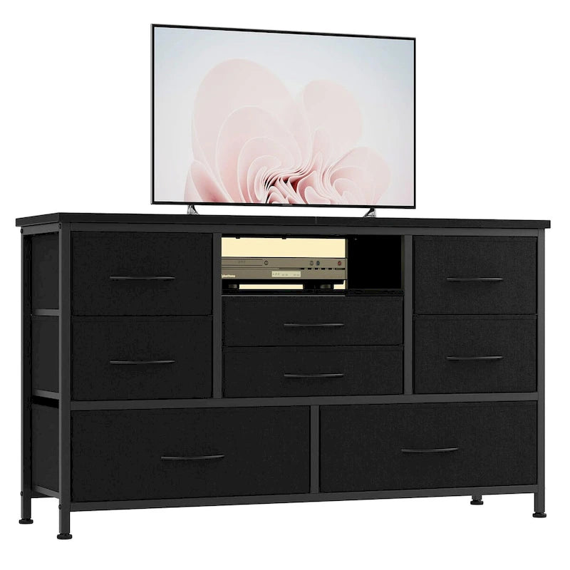 Dresser TV Stand with Power Outlet & Led for 55 TV - 55 inches