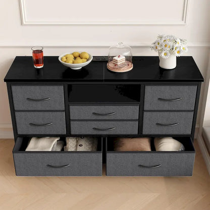 Dresser TV Stand with Power Outlet & Led for 55 TV - 55 inches