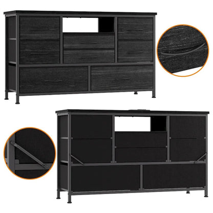 Dresser TV Stand with Power Outlet & Led for 55 TV - 55 inches