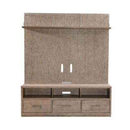 City Scape Burnished Beige Entertainment Center