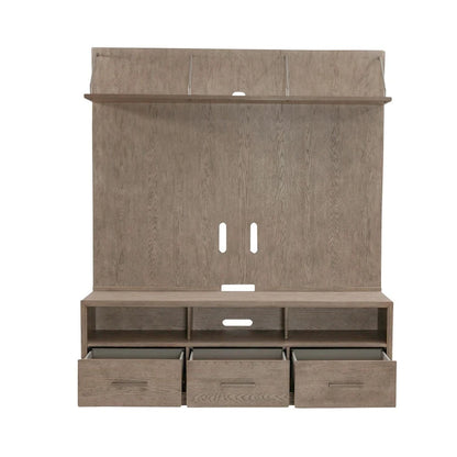City Scape Burnished Beige Entertainment Center